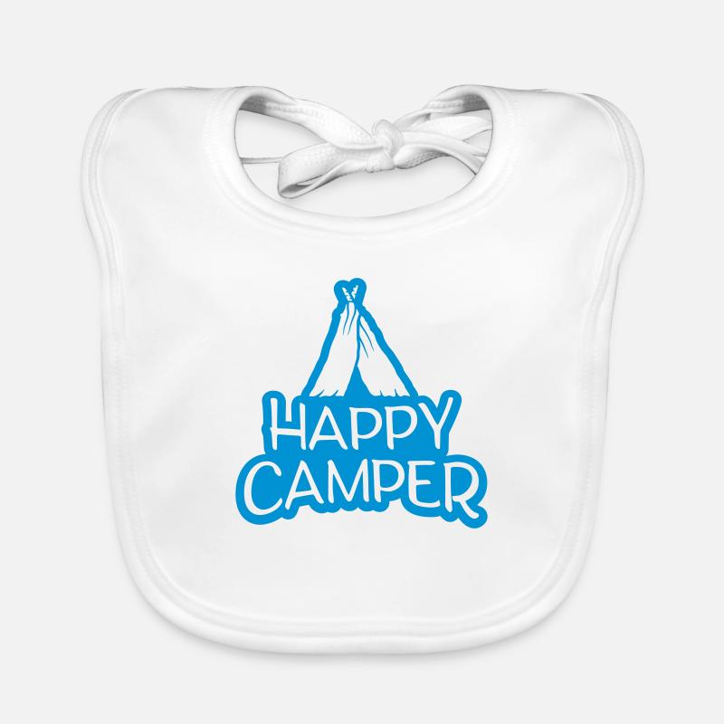 Logo Zelt Happy Camper Baby Bio-Lätzchen