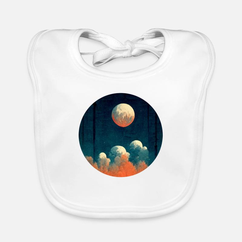 Lune le soir Bavoir bio Bébé