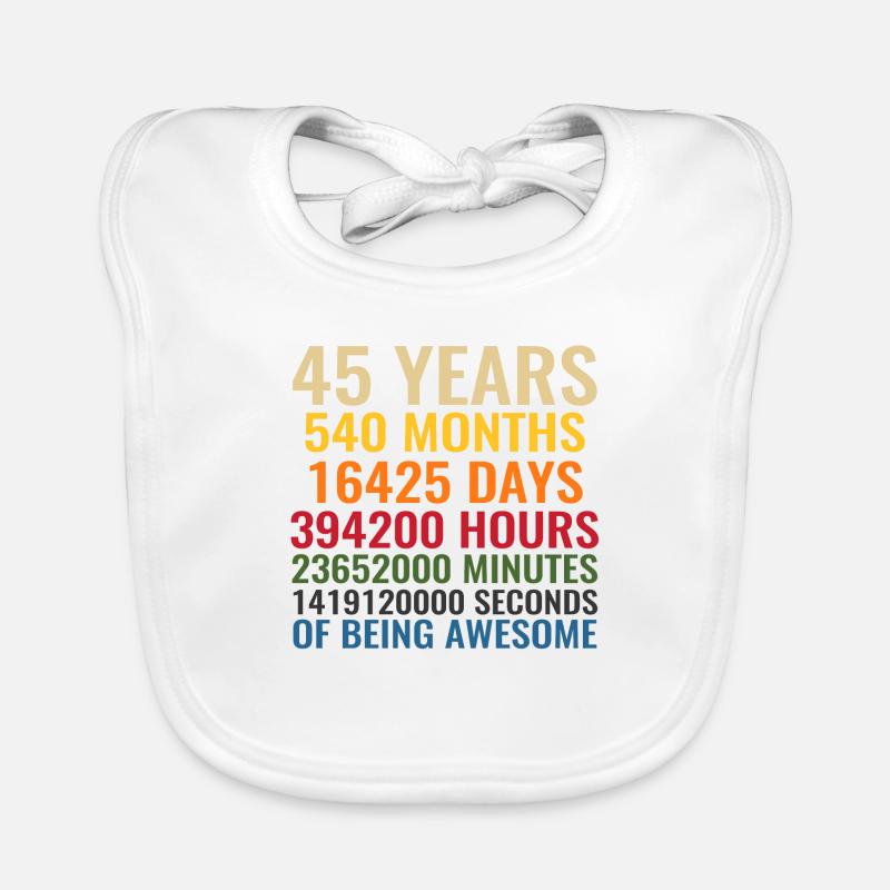 45 ans Bavoir bio Bébé