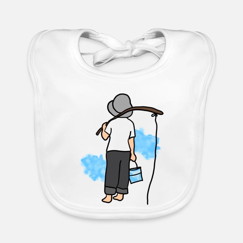 Fischer Junge Baby Bio-Lätzchen