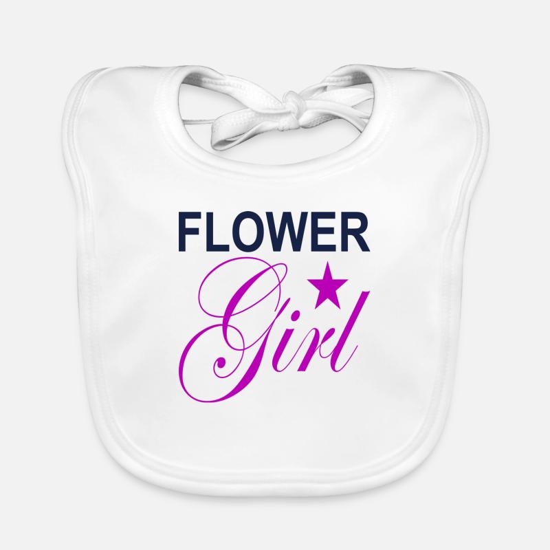 Fille de fleurs Bavoir bio Bébé