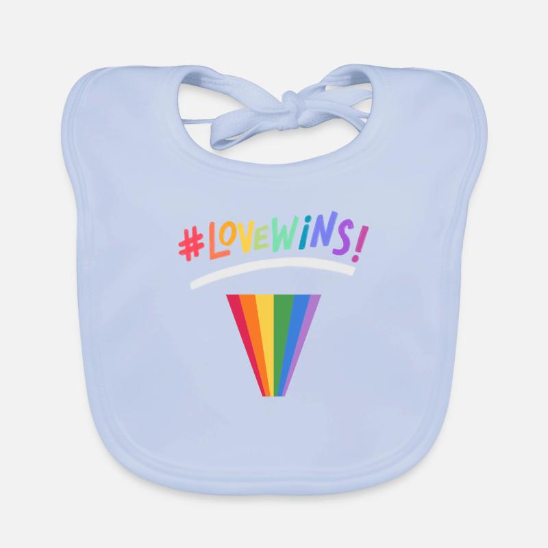 Csd Pride Tshirt Baby Bio-Lätzchen