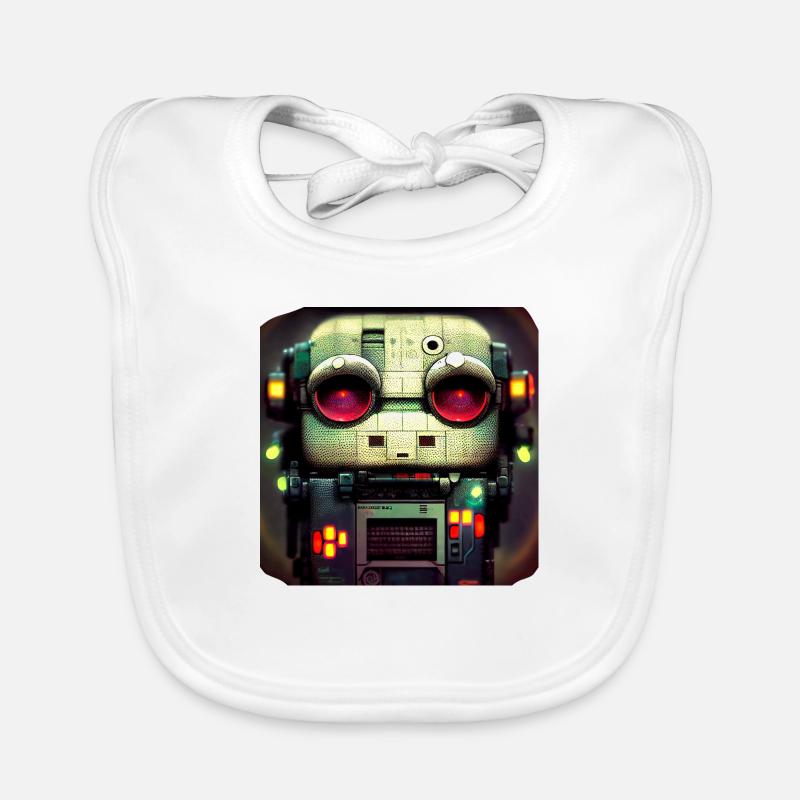 Virtual robot Organic Baby Bibs