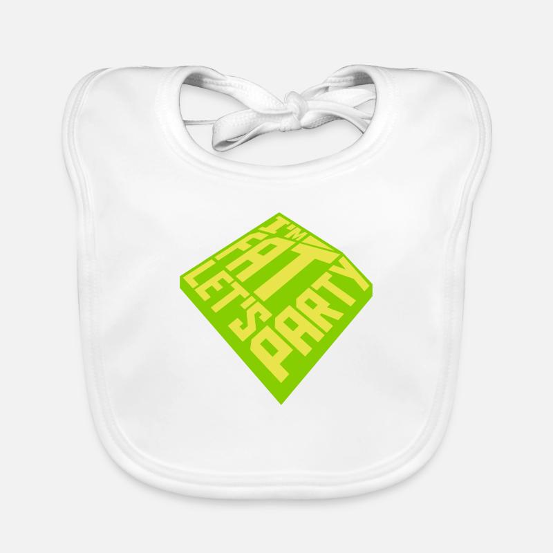 at the fat lets party Organic Baby Bibs