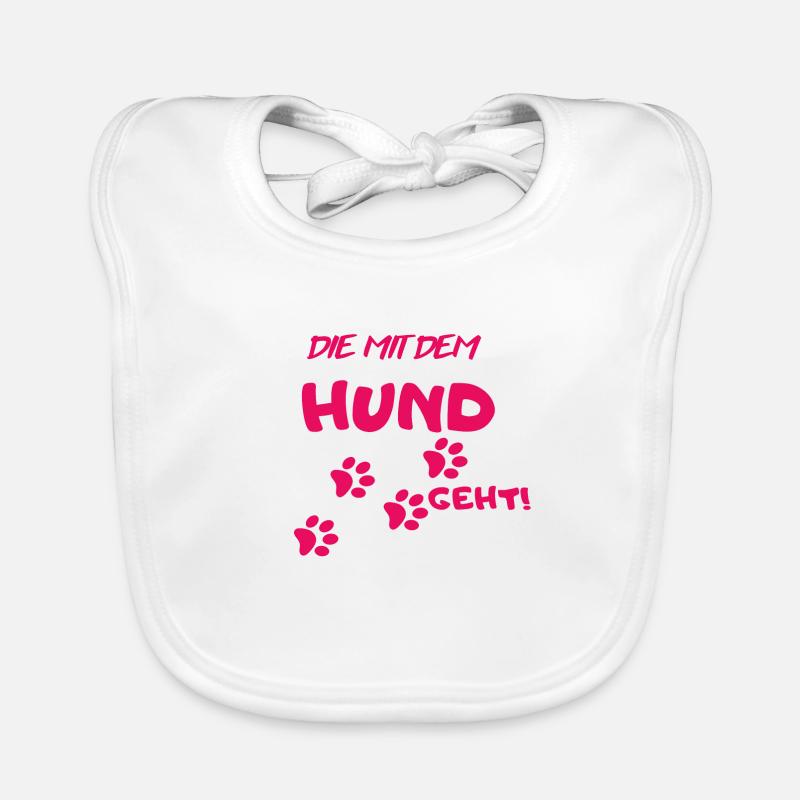 DIE mit dem Hund geht Baby Bio-Lätzchen