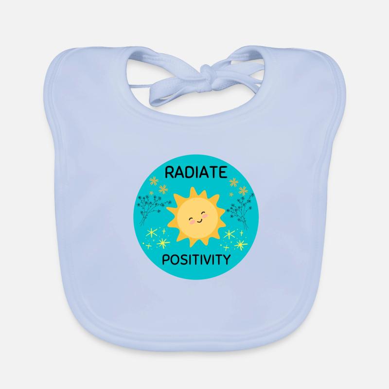Rayonner de positivité Bavoir bio Bébé