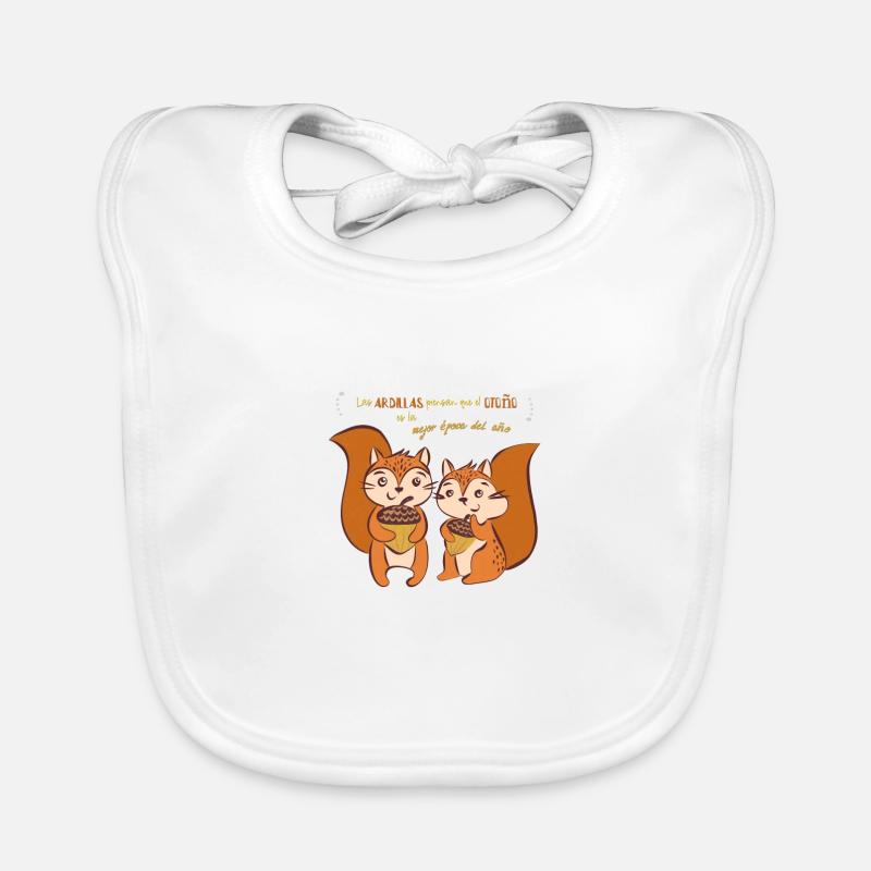 Squirrels think... Organic Baby Bibs