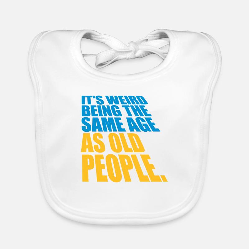 being old people age Organic Baby Bibs