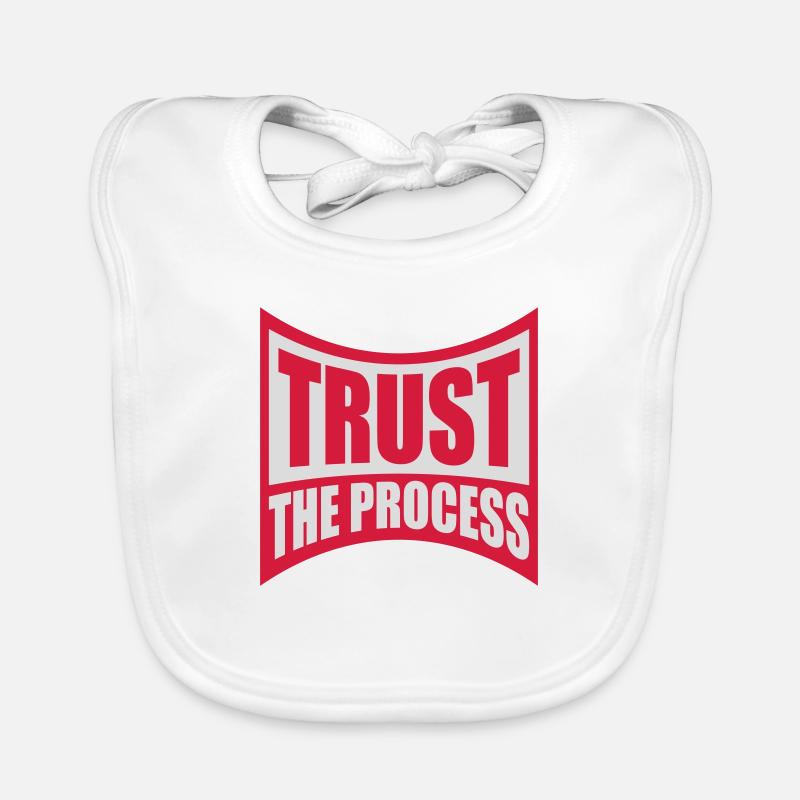 trust the process Zitat Baby Bio-Lätzchen