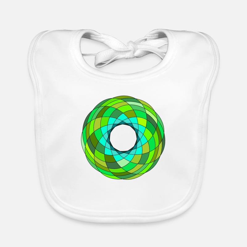 Green iris Baby Bio-Lätzchen