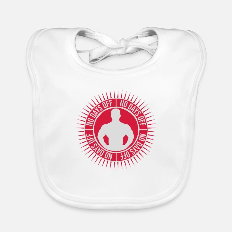 no days off Zitat Baby Bio-Lätzchen