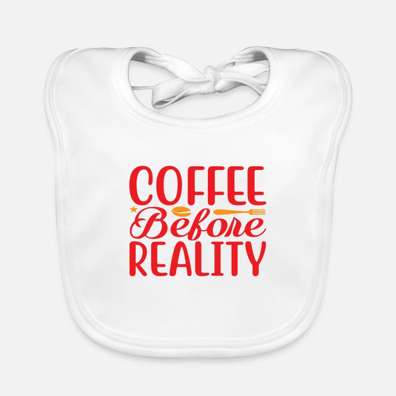 Le café avant la réalité Bavoir bio Bébé