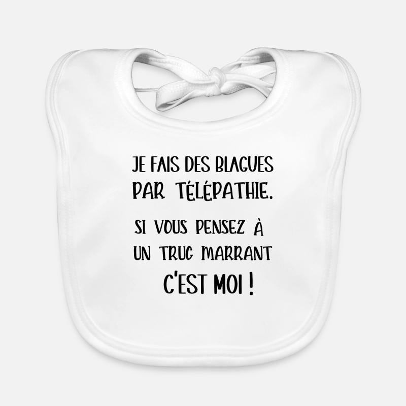 blagues par télépathie Bavoir bio Bébé