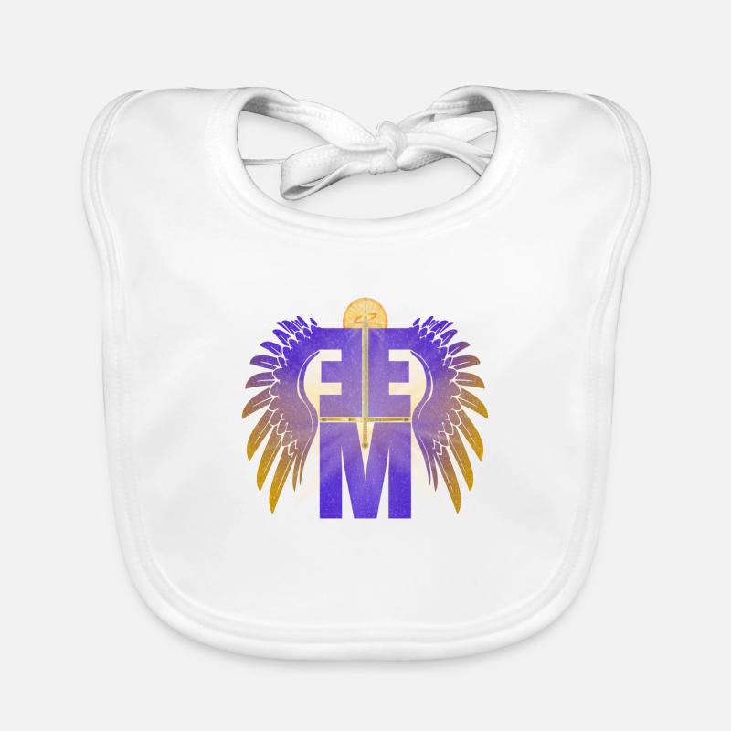 EEM = Archange Michel avec épée et ailes Bavoir bio Bébé