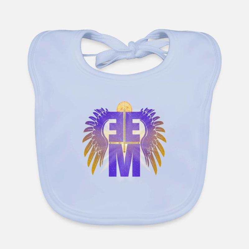 EEM = Archange Michel avec épée et ailes Bavoir bio Bébé