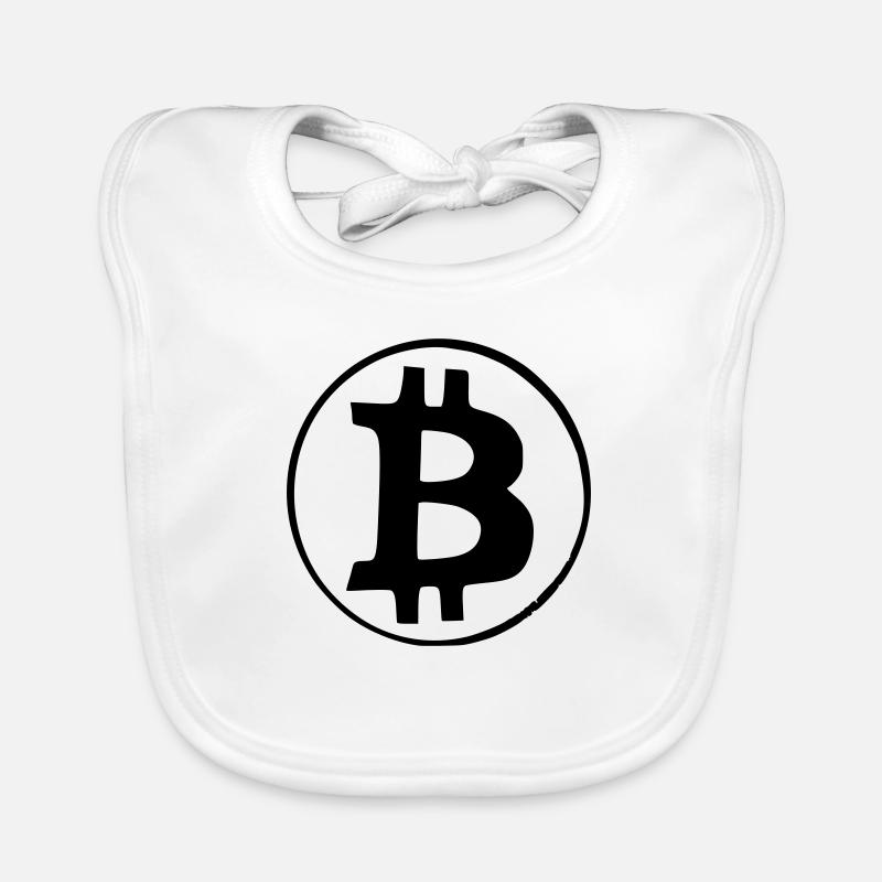 Bitcoin Crypto Currency Virtual Life Vector 4 Organic Baby Bibs