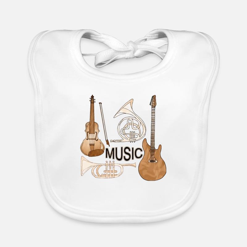 Musical instruments Organic Baby Bibs