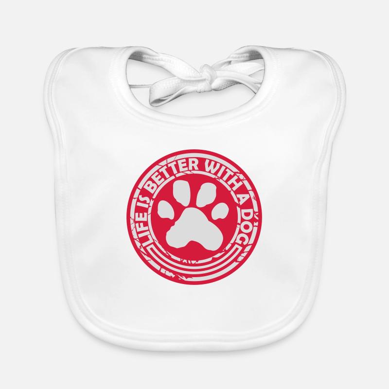 better with a dog Organic Baby Bibs