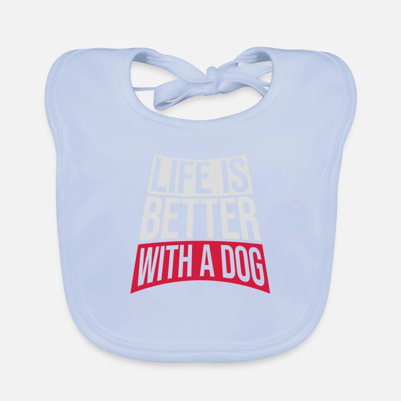 better with a dog Baby Bio-Lätzchen