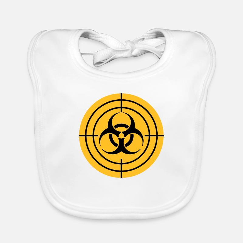 Biohazard Sight Zombie Hunter Organic Baby Bibs