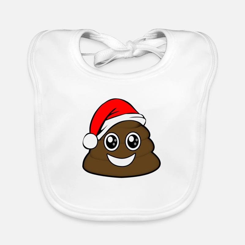 Caca de Noel Cute Bavoir bio Bébé