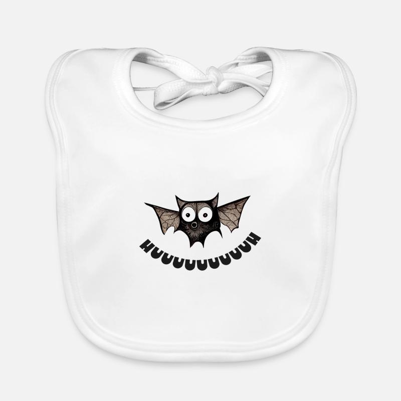 Funny Halloween Bat - style comique Bavoir bio Bébé