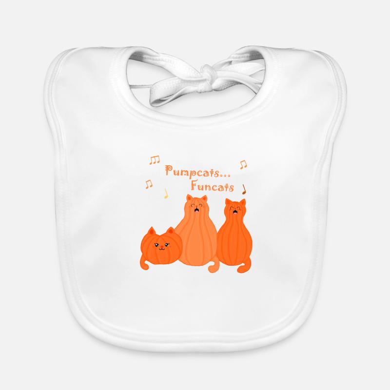 Les citrouilles sont des chats funts Bavoir bio Bébé