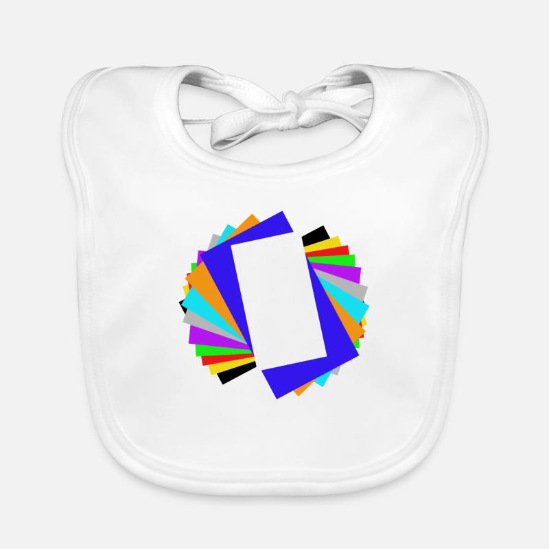 Colored nesting Organic Baby Bibs