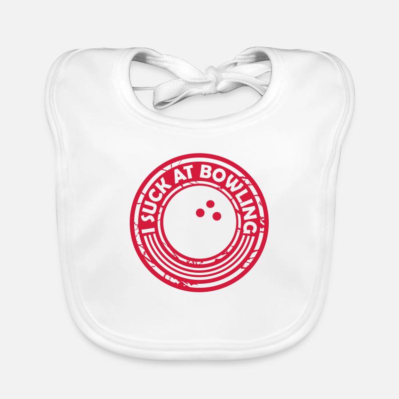 Je suis nul au bowling Bavoir bio Bébé