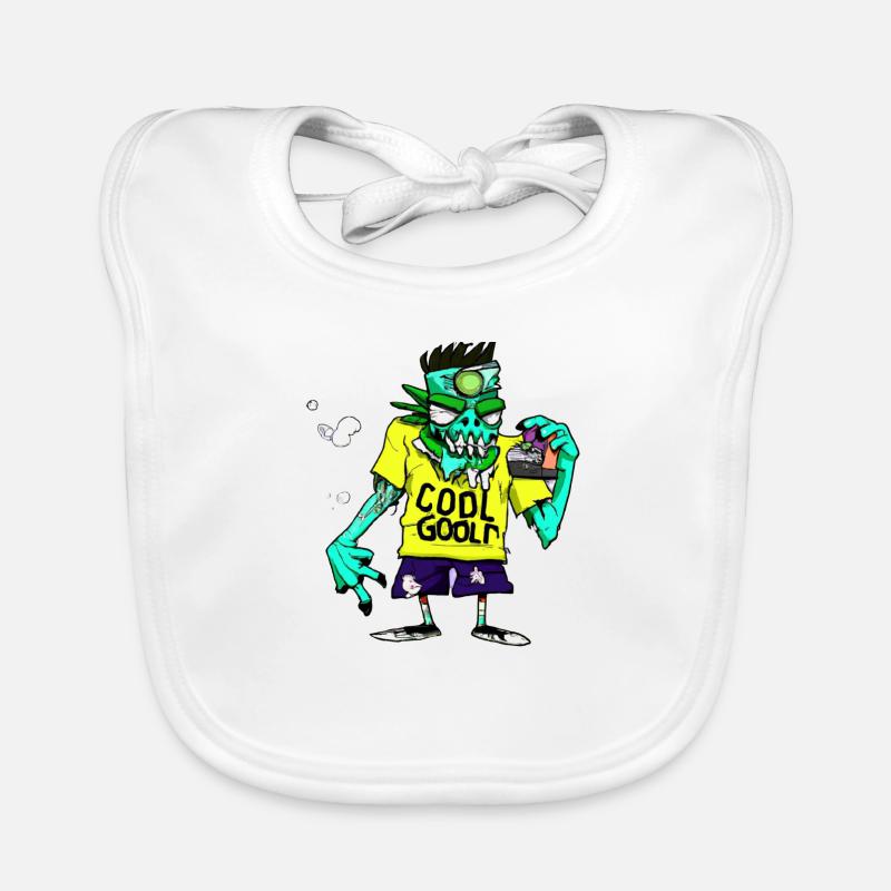 Zombie cool Bavoir bio Bébé