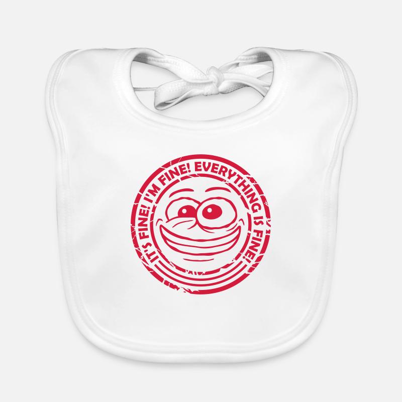 everything is fine Zitat Baby Bio-Lätzchen