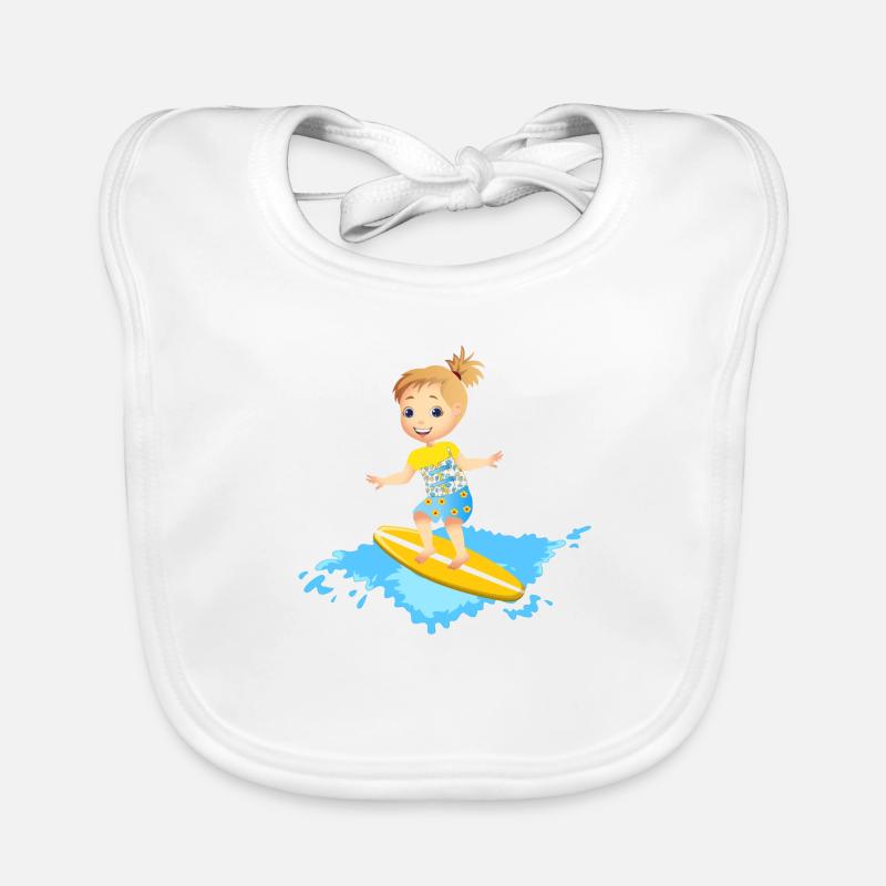 Surfer with corset Organic Baby Bibs