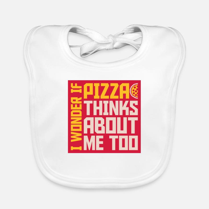 La pizza pense à moi Bavoir bio Bébé