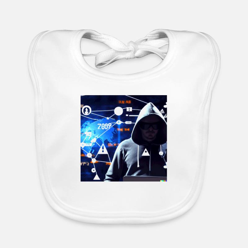 Cyber Attack Organic Baby Bibs