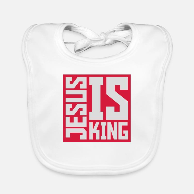 jesus is king Zitat Baby Bio-Lätzchen