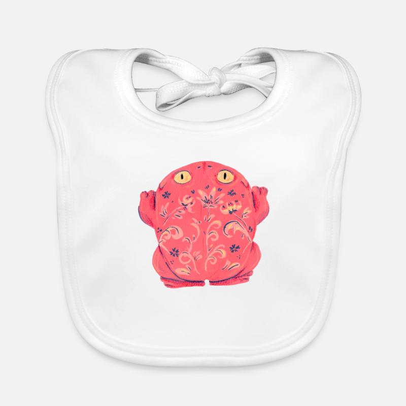 Frog Toad Salmon Organic Baby Bibs