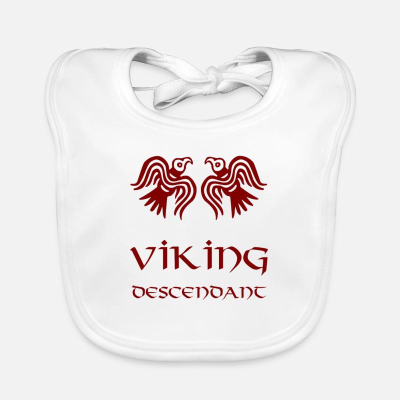 Viking Descendant Rust Organic Baby Bibs