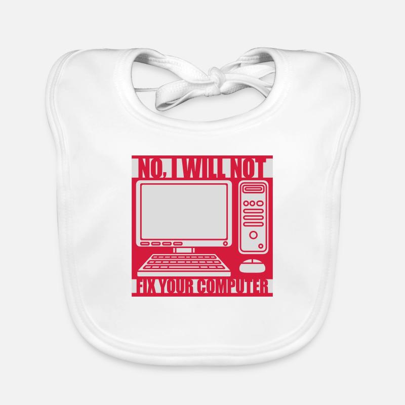 not fix your computer Organic Baby Bibs