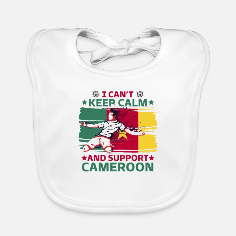 stay calm and support Cameroon Organic Baby Bibs