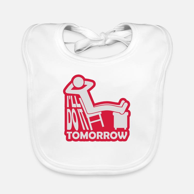 do it tomorrow quote Organic Baby Bibs