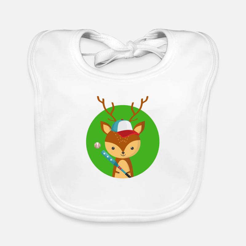 Deer and baseball Organic Baby Bibs