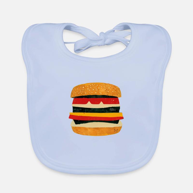 burgerTEE Bavoir bio Bébé
