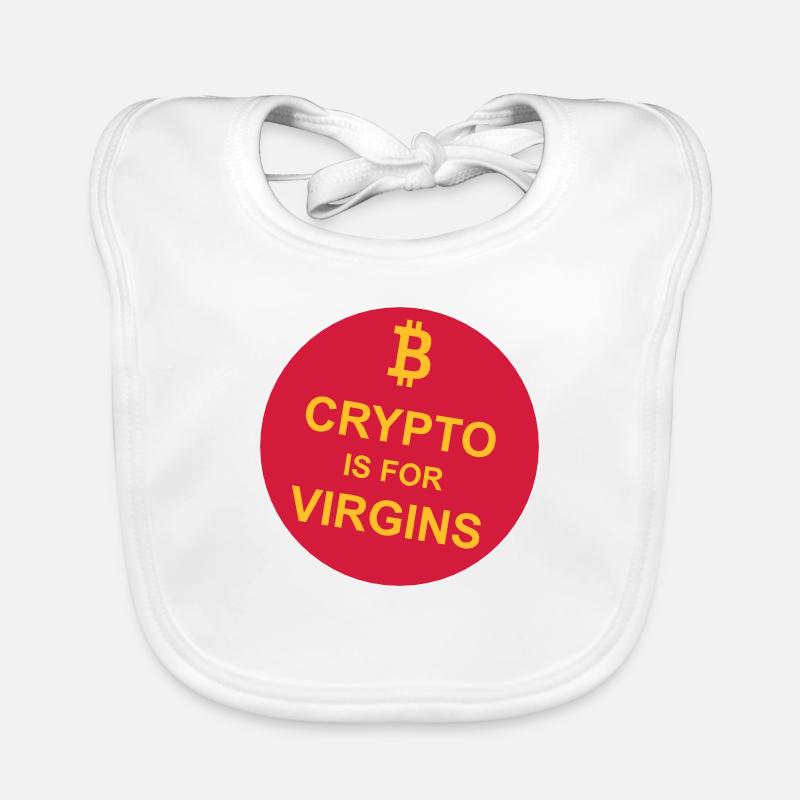 Crypto est pour les vierges Bavoir bio Bébé