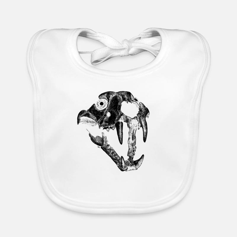 Crâne de renard Bavoir bio Bébé