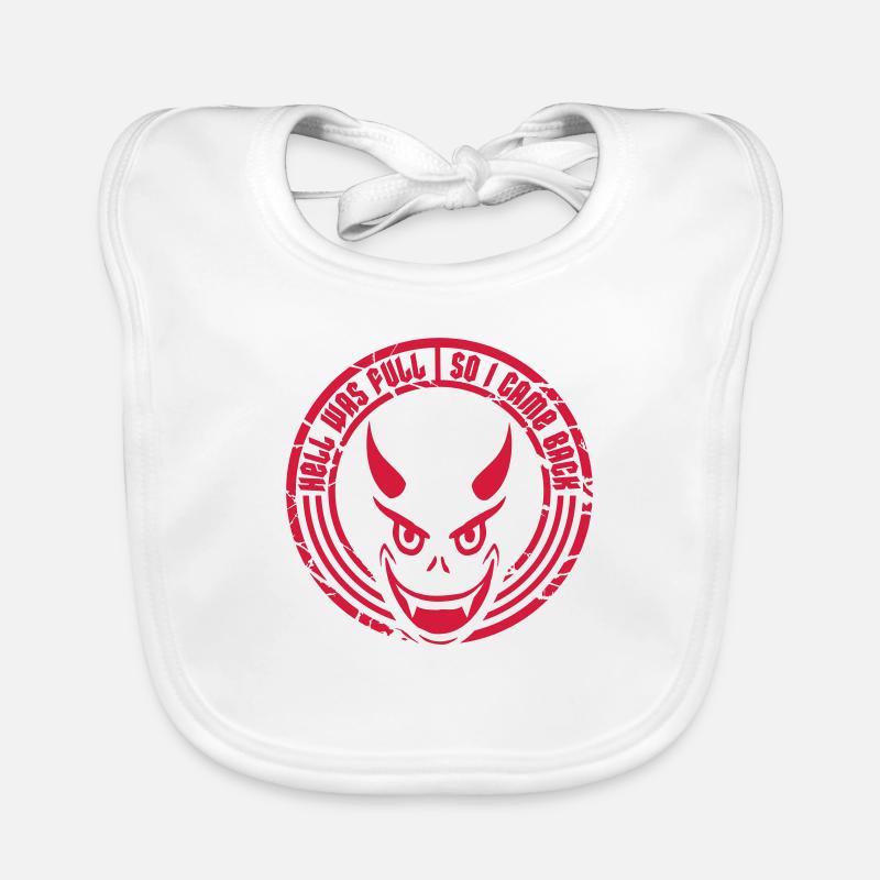 hell was full Quote Organic Baby Bibs