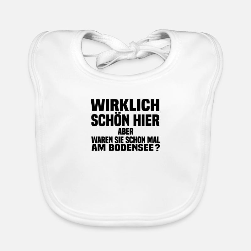 schön hier bodensee Baby Bio-Lätzchen