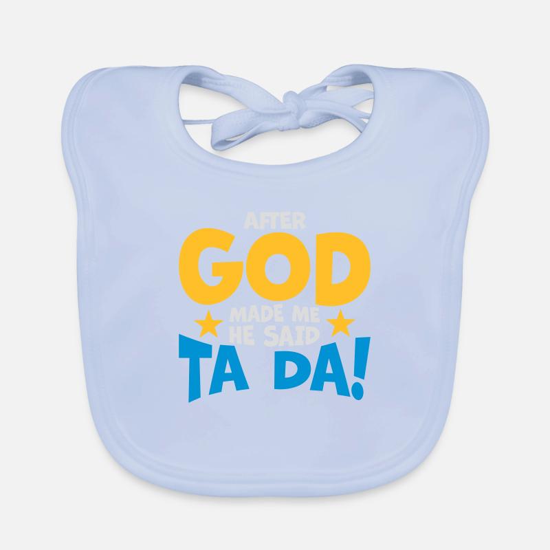 after god made me Baby Bio-Lätzchen