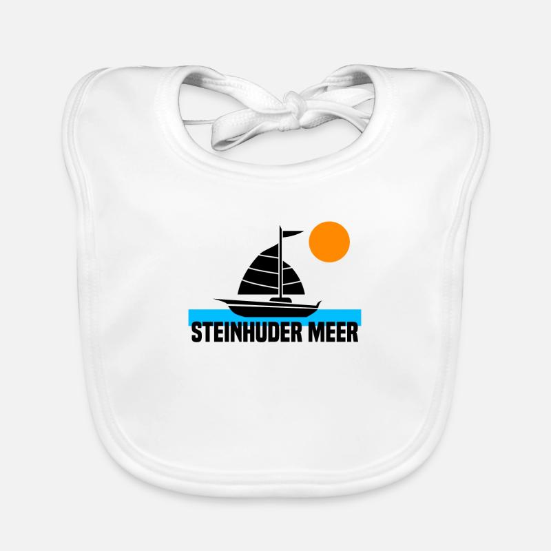 steinhuder Meer - Baby Bio-Lätzchen - Weiß
