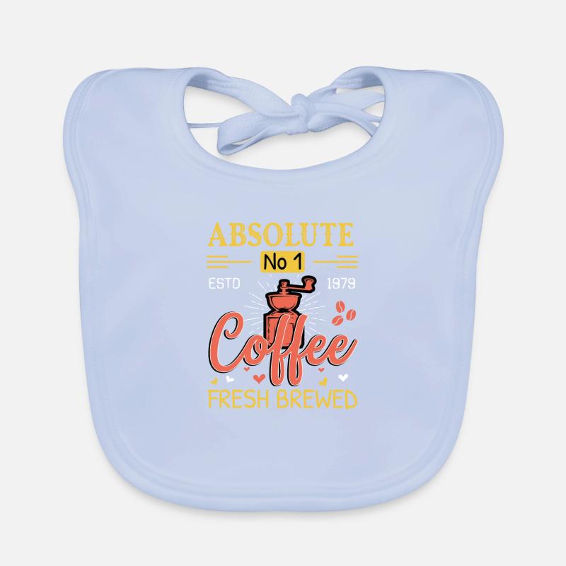 Absolute No 1 coffee fresh brewed Organic Baby Bibs