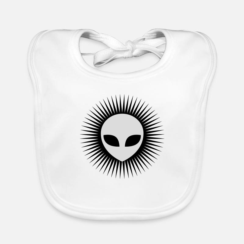 Rayonner Alien Head Gris Bavoir bio Bébé